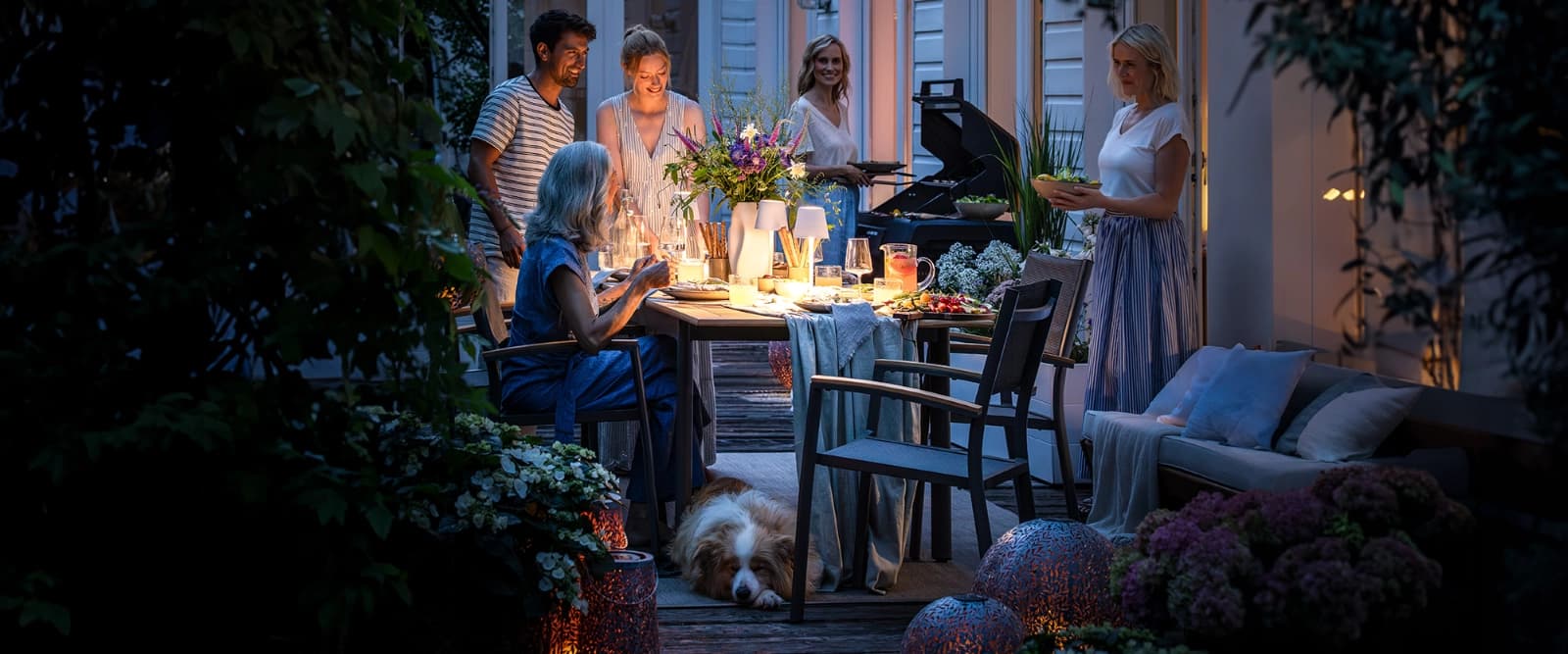 Sommer, Freunde, Terrassenparty