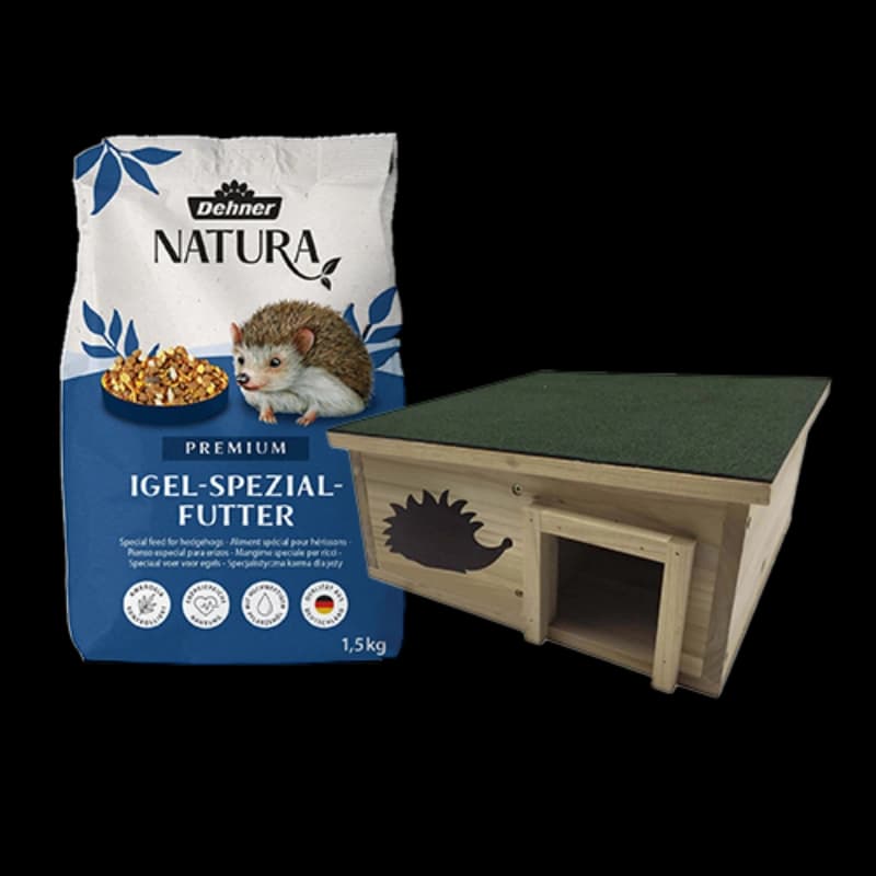 Igelfutter & -häuser